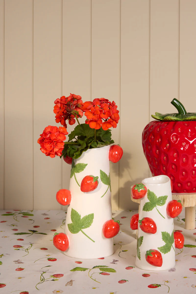Small Strawberry Patch Vase