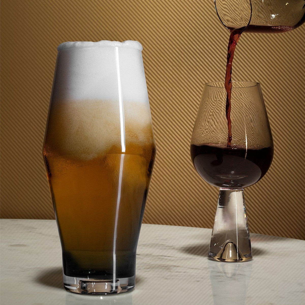 Tank Wine Glasses - Black (Set of Two)