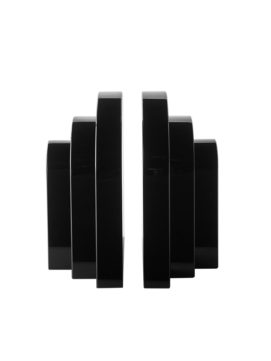 Palazzo Crystal Bookends - Black Onyx