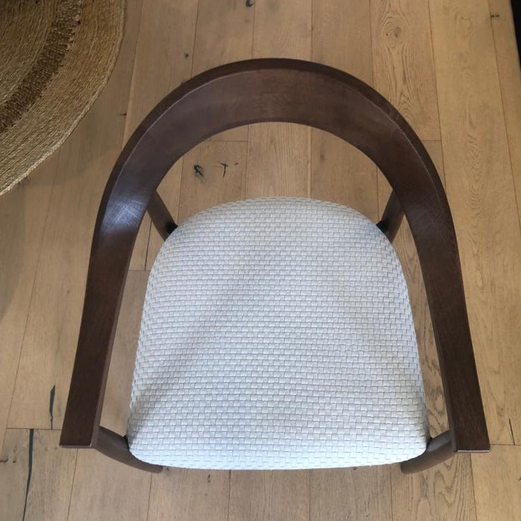KLEMENZA | Asaba Dining Chair - Cream/Walnut
