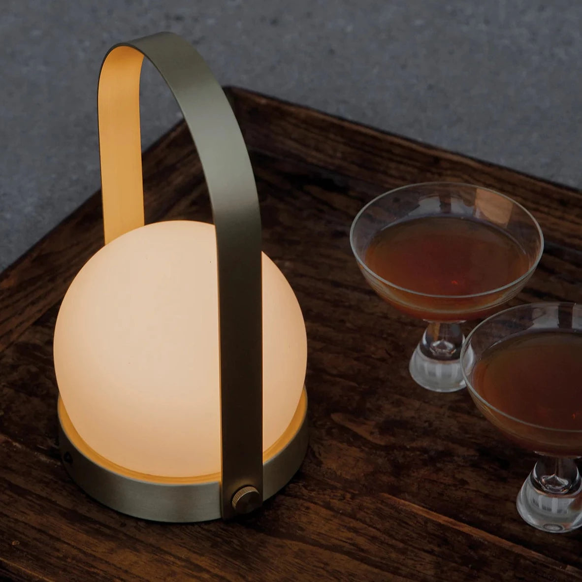 Carrie LED Lamp - Brushed Brass