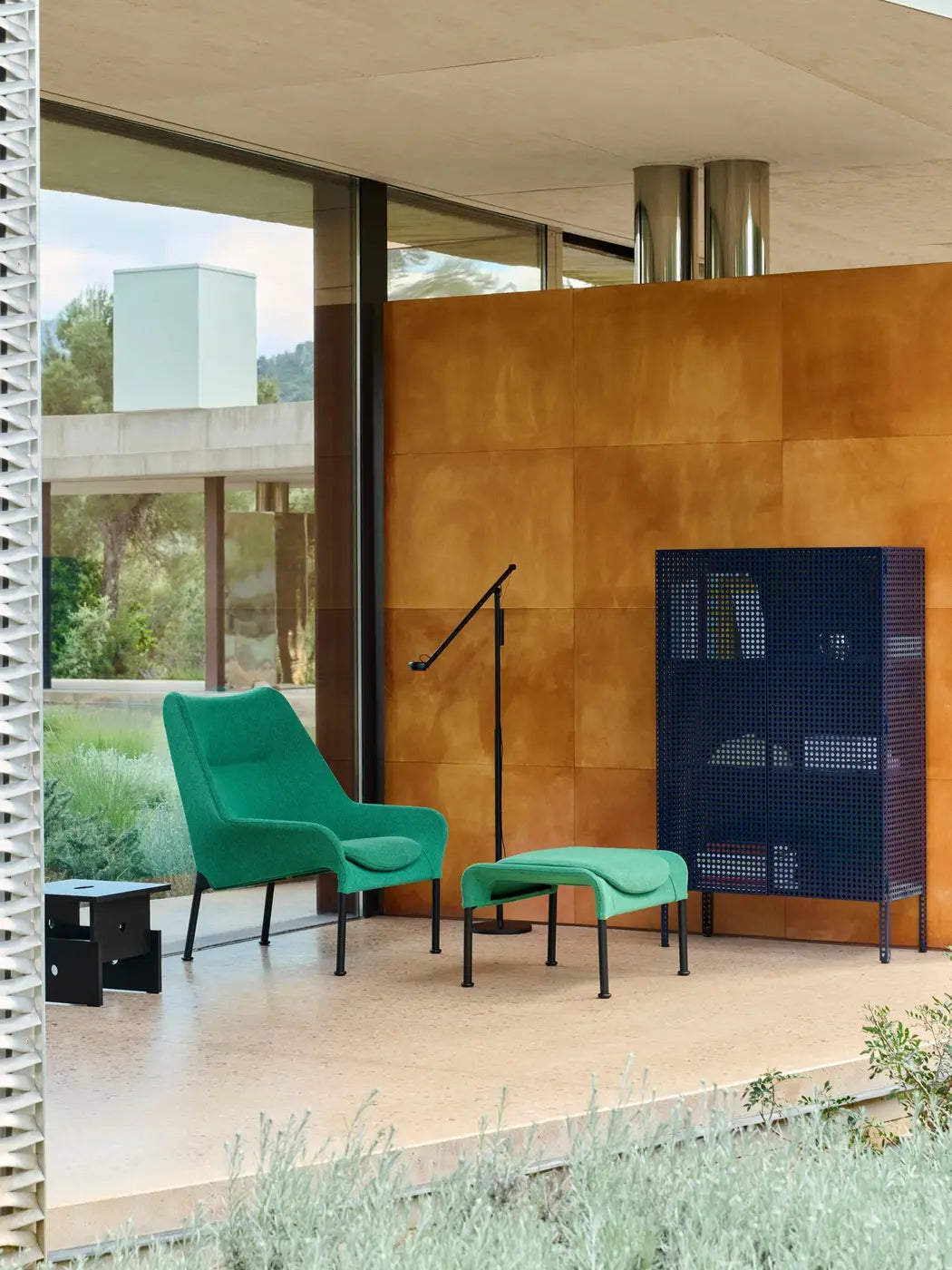 Perforated Cabinet | Steel Blue Large