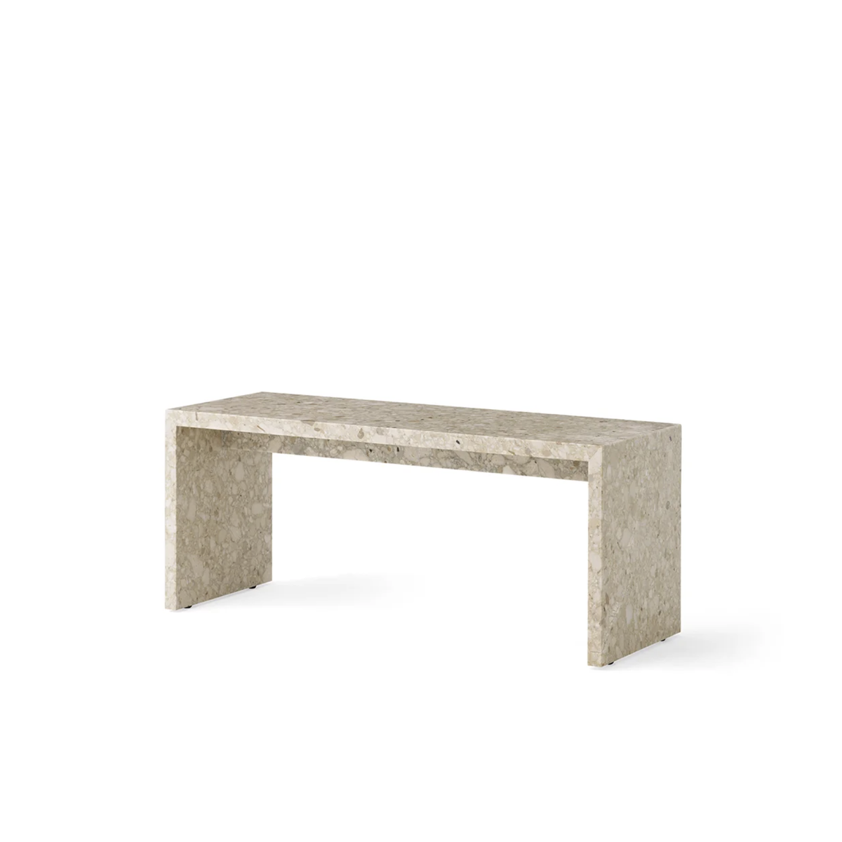 Plinth Bridge Marble Table - Sand Kunis Breccia
