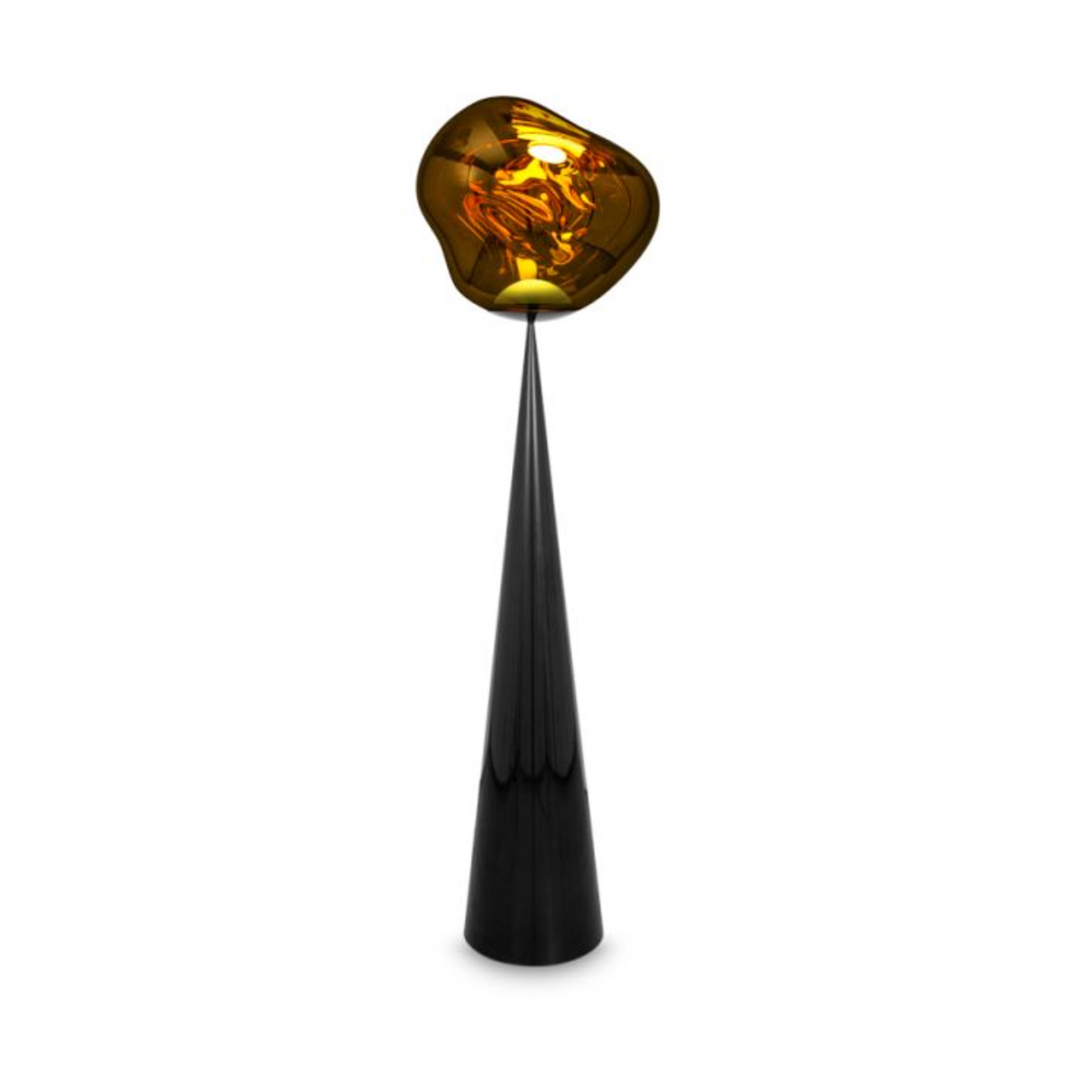 Melt Cone Floor Lamp - Black/Gold