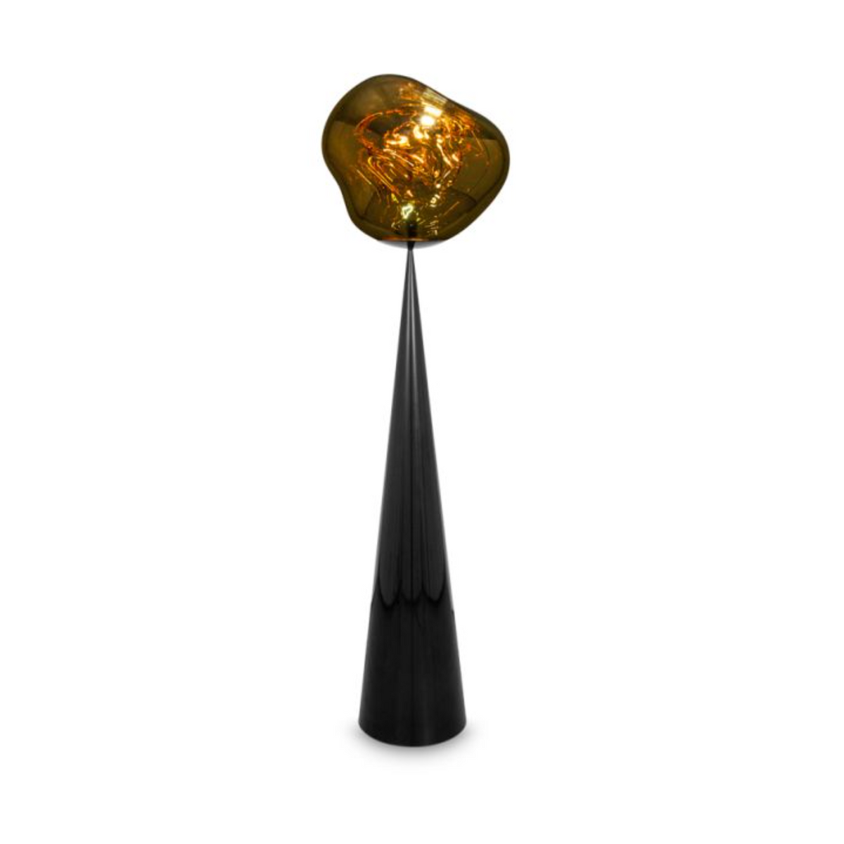 Melt Cone Floor Lamp - Black/Gold