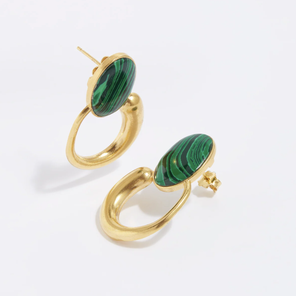 Malachite Earrings