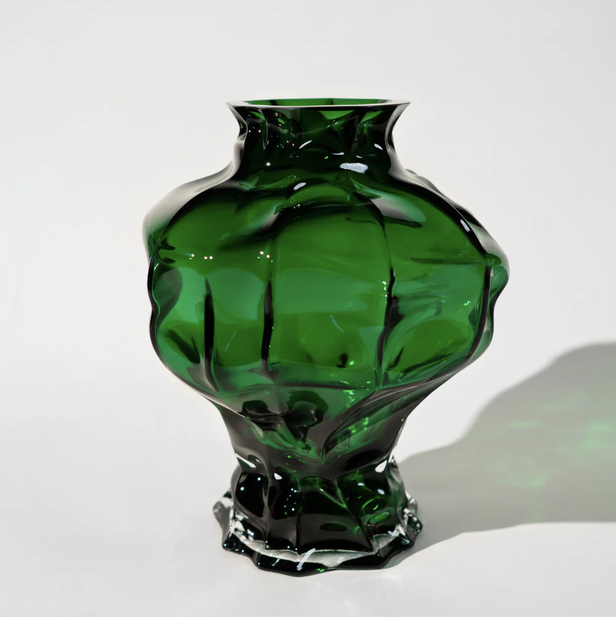 Ammonit Vase - Green