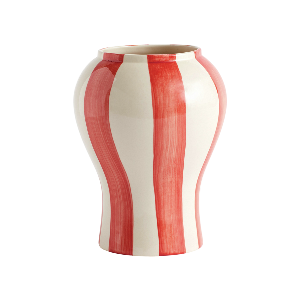 Sobremesa Stripe Vase - Red