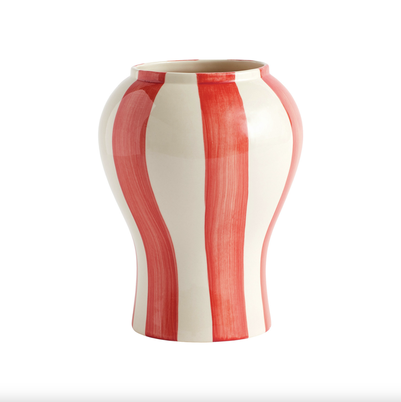 Sobremesa Stripe Vase - Red