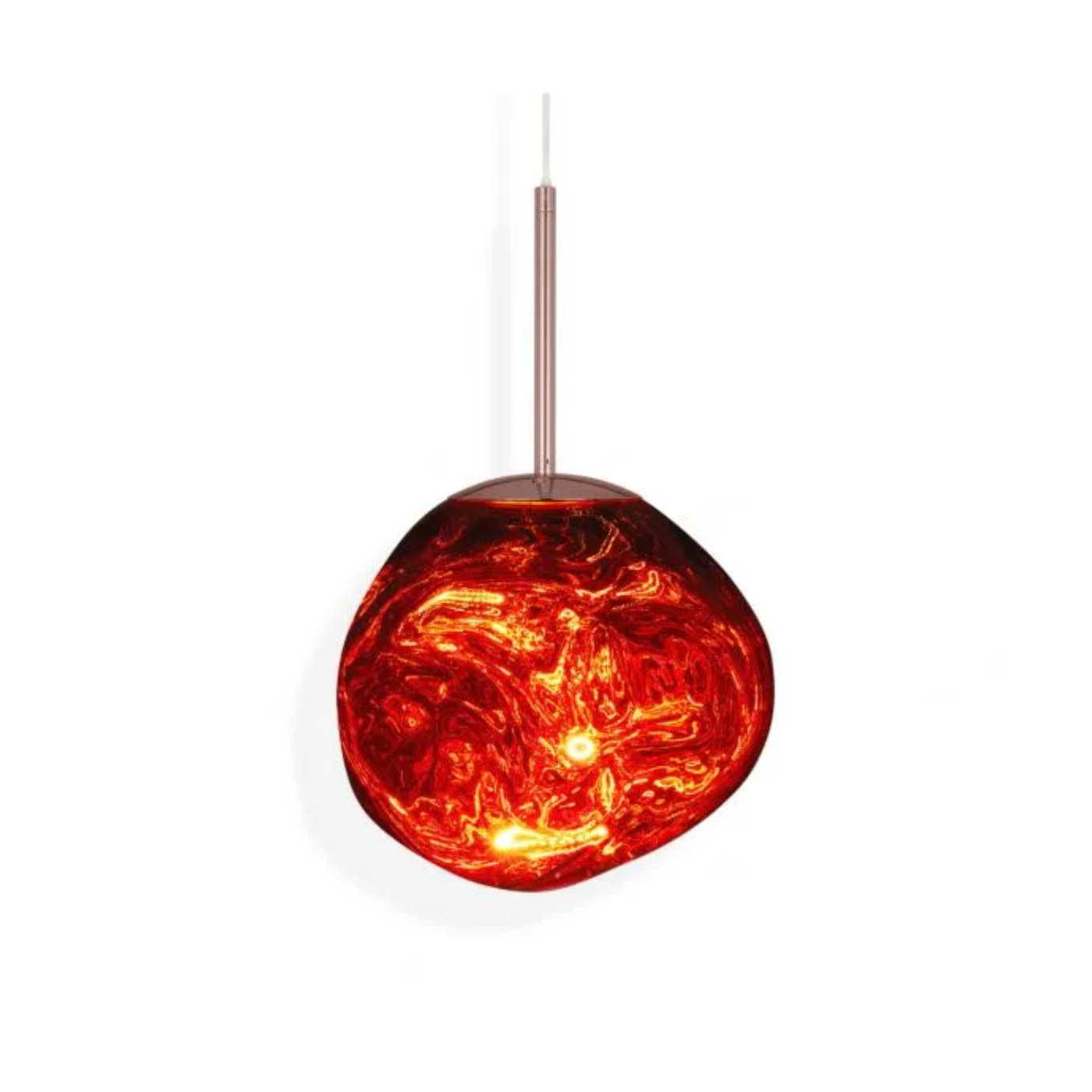 Melted glass pendant light deals