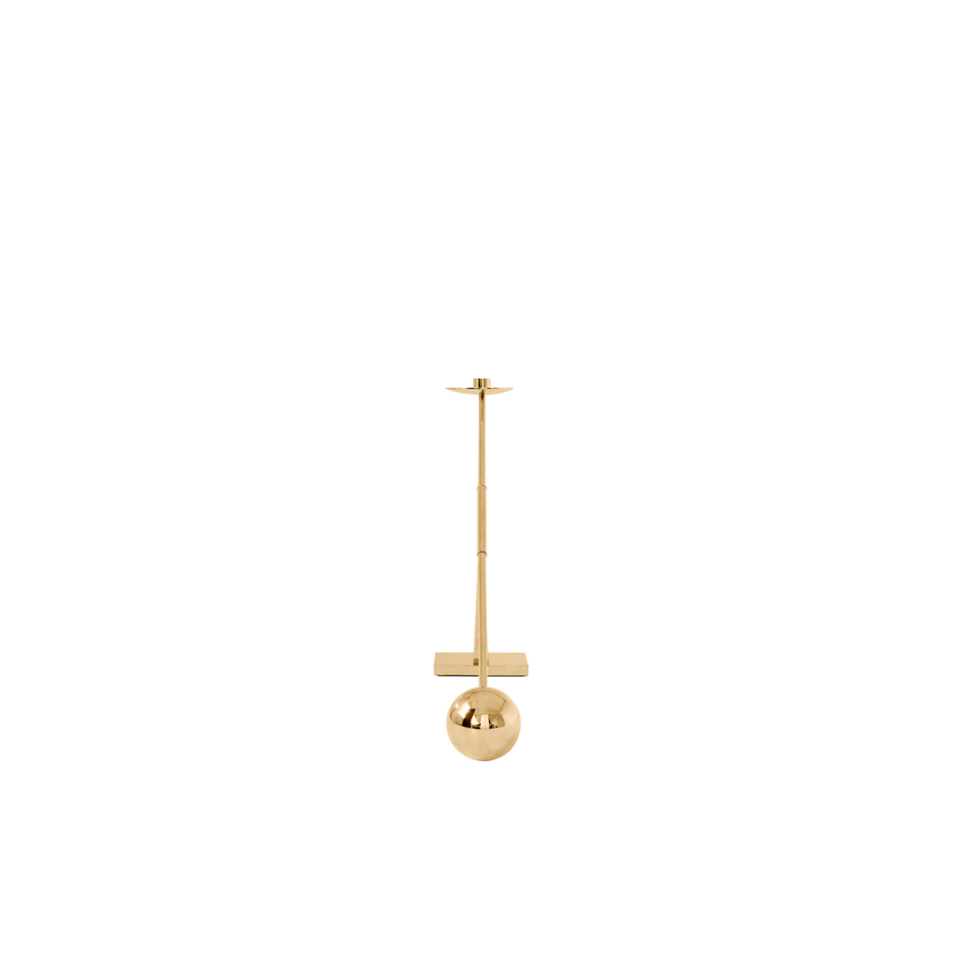 Interconnect Candle Holder -  Polished Brass