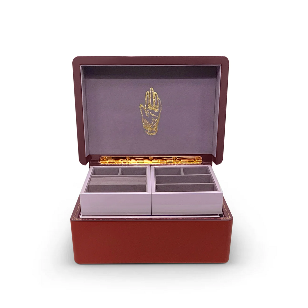 Mini Trunk Jewellery Box - Royal Red