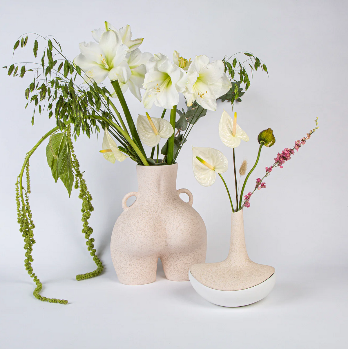 Love Handles Vase - Speckled Beige