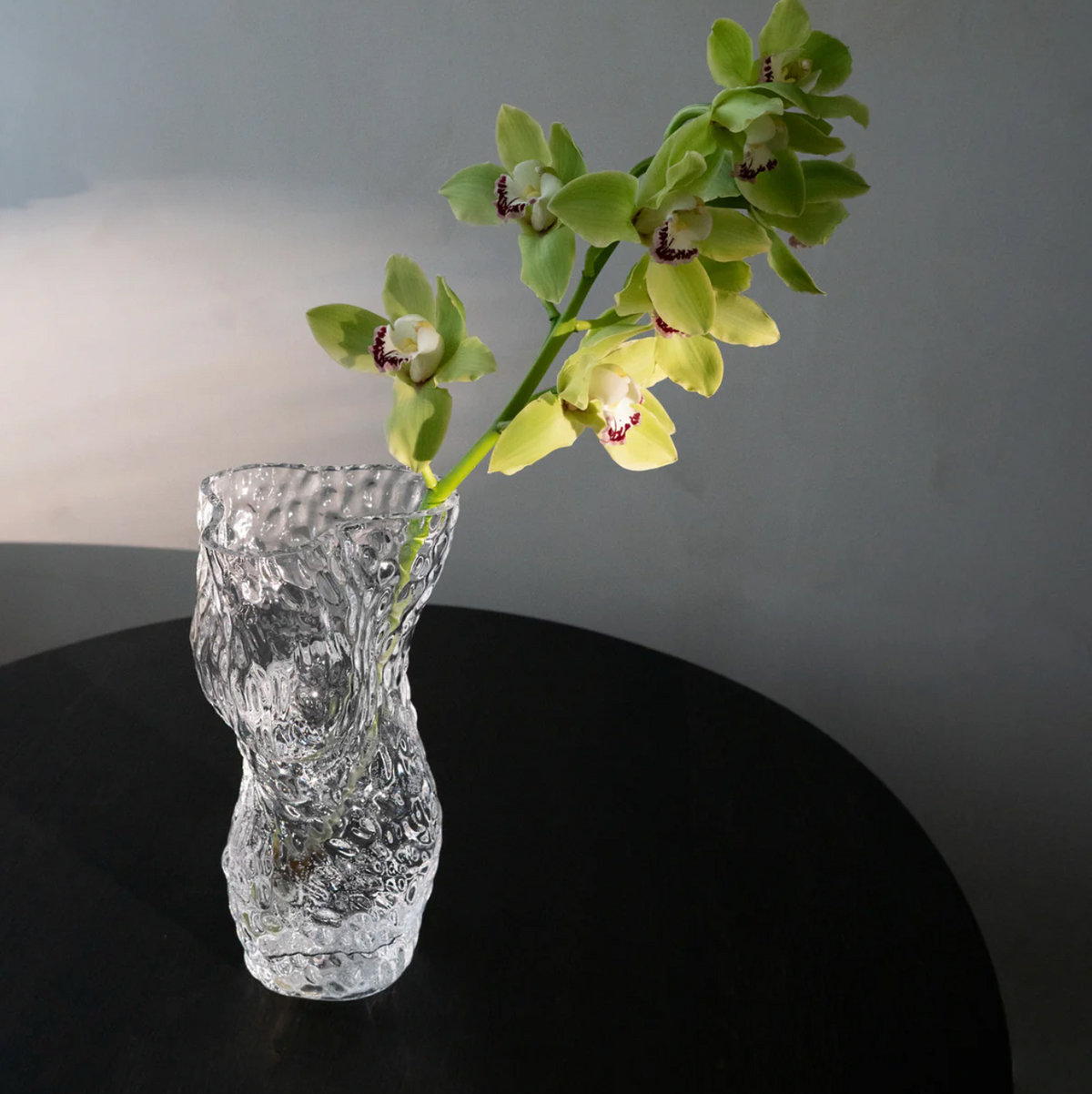 Ostrea Rock Glass Vase - Clear