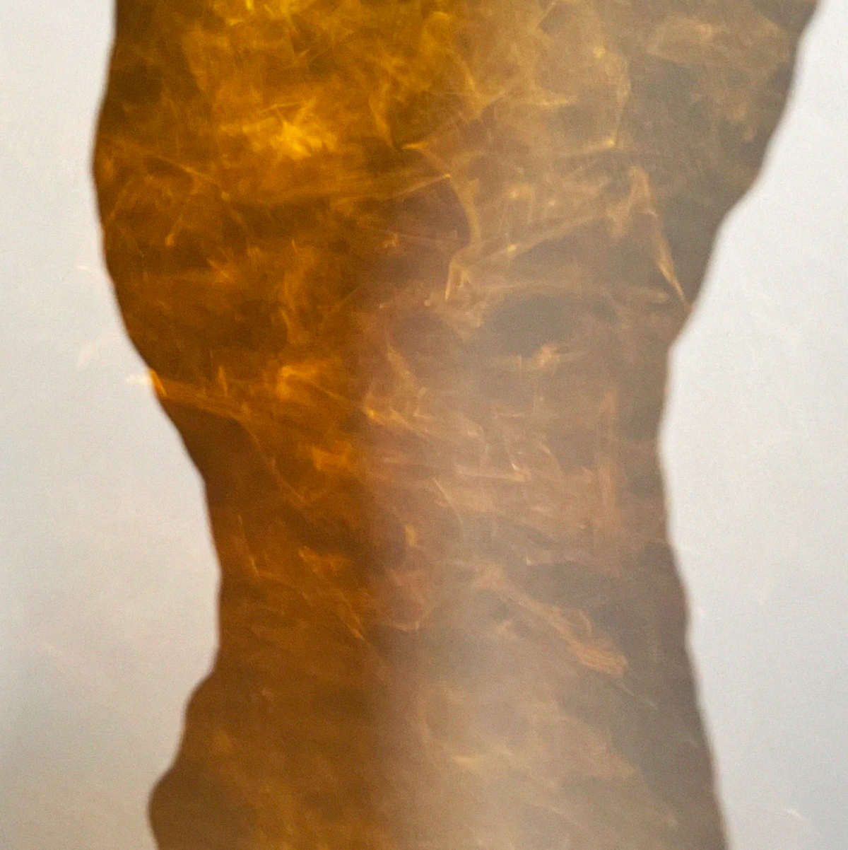 Ostrea Rock Glass Vase - Amber