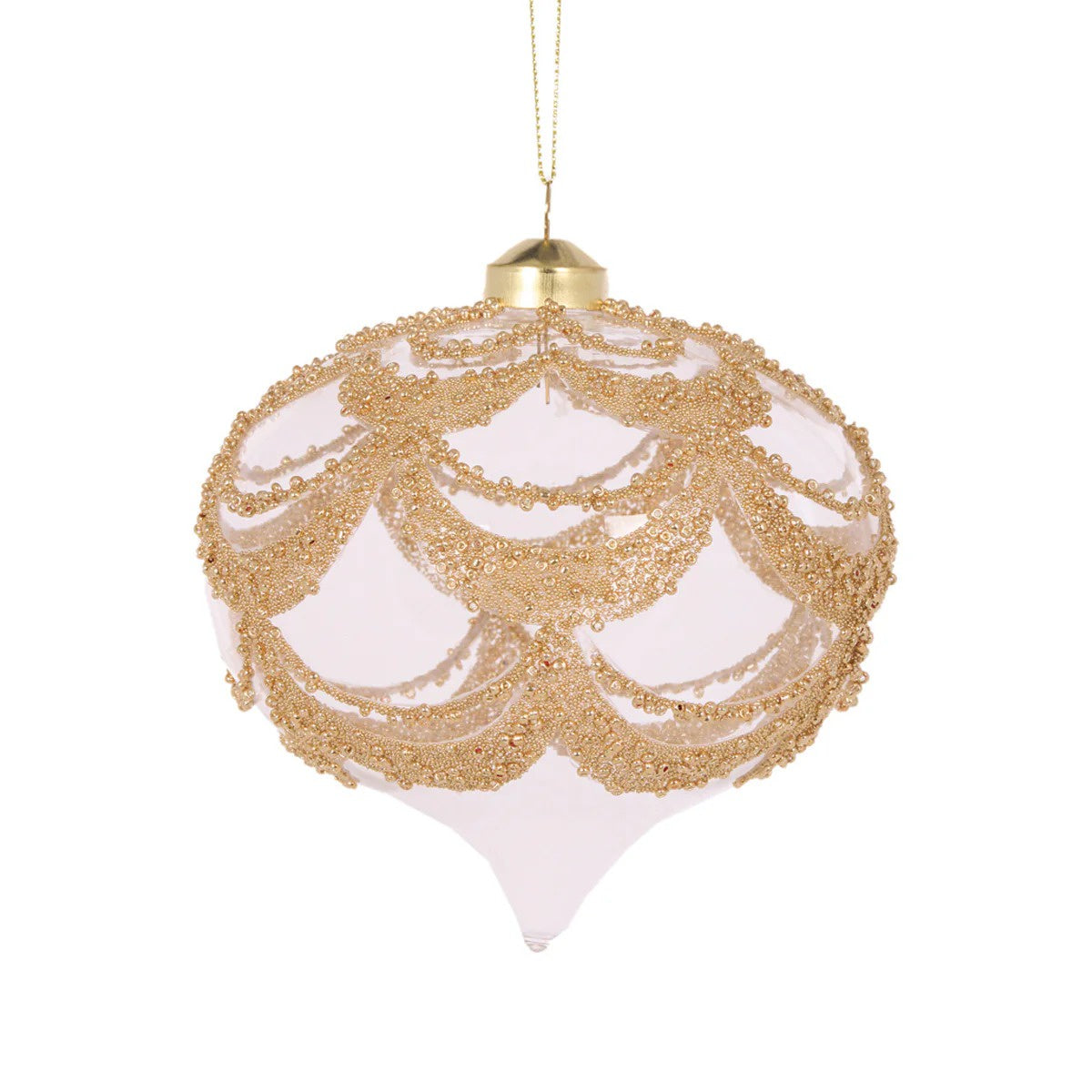 Deco Scalloped Onion Bauble