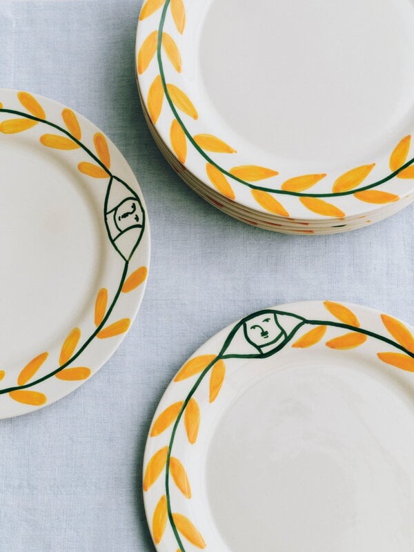 La Pittura Plate | Golden Leaf