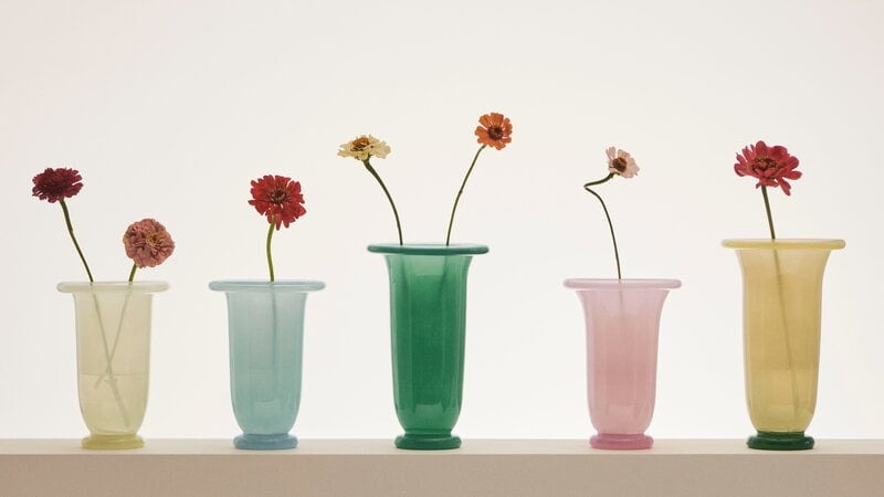 Empire Vase - Medium | Lime Yellow & Dark Lime