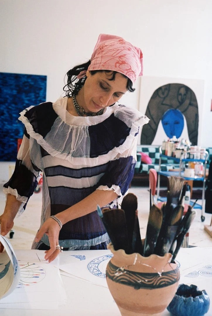 La Pittura Bowl | Deep Blue Flower