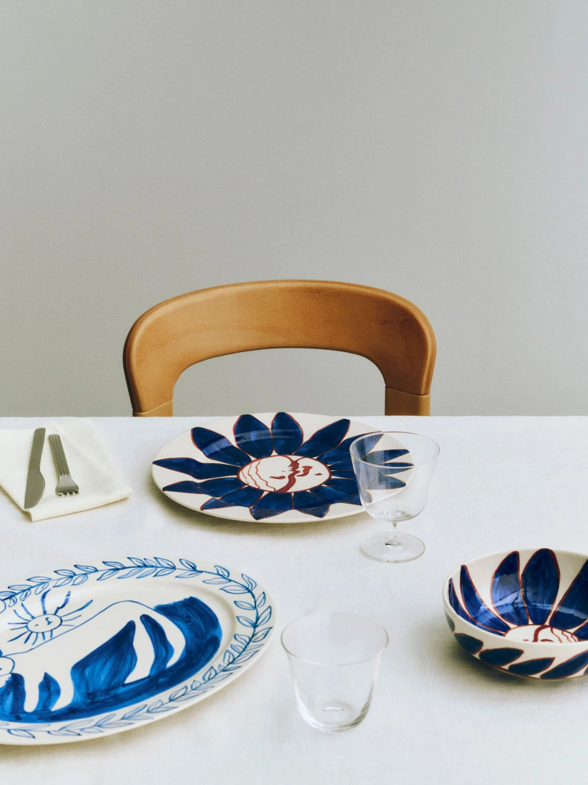La Pittura Bowl | Deep Blue Flower