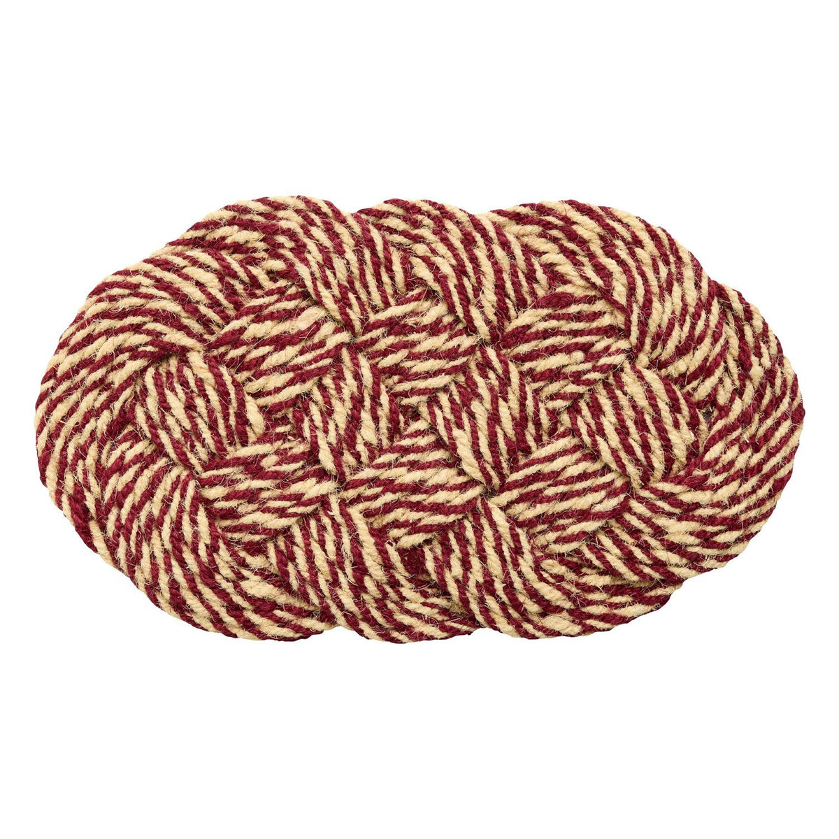 Coco Door Mat - Swirl | Bordeaux & Off-White