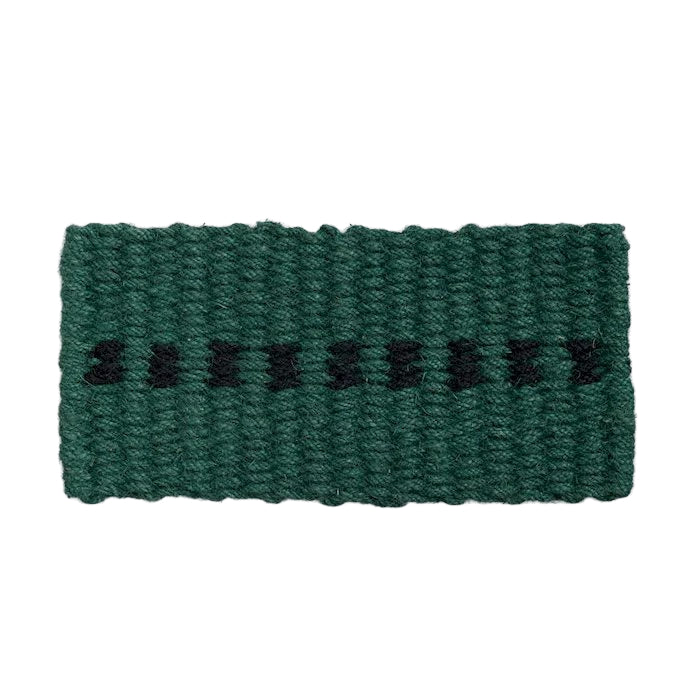 Coco Door Mat - Dot | Dark Green & Black