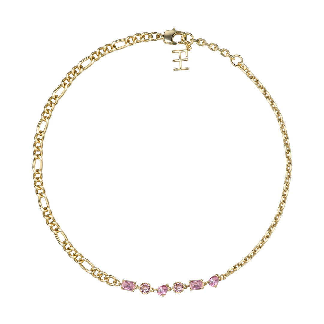 F+H, Pretenders Gemstone Choker - Pink Choker