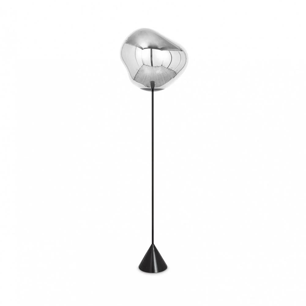 Melt Cone Slim Floor Lamp - Chrome