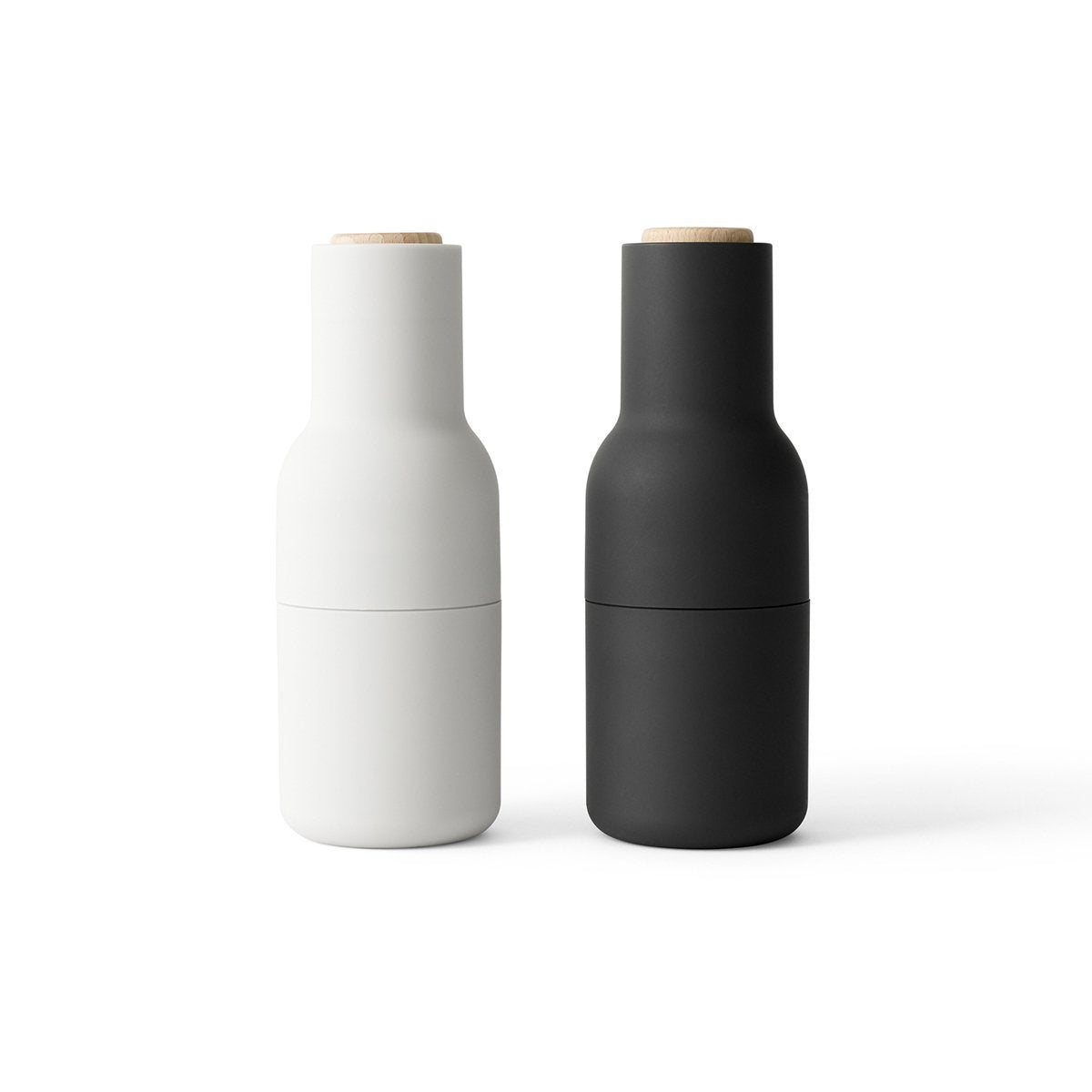 Bottle Grinder Set , Ash/Carbon, Beech Lid by Audo Copenhagen