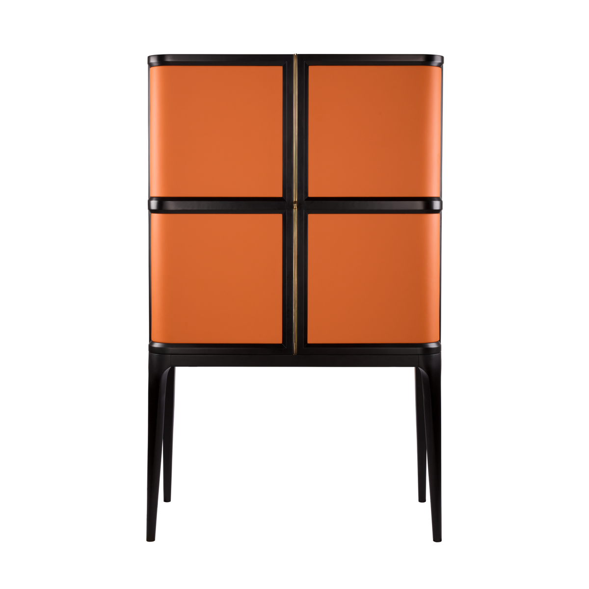 Trunk Bar Cabinet - Orange