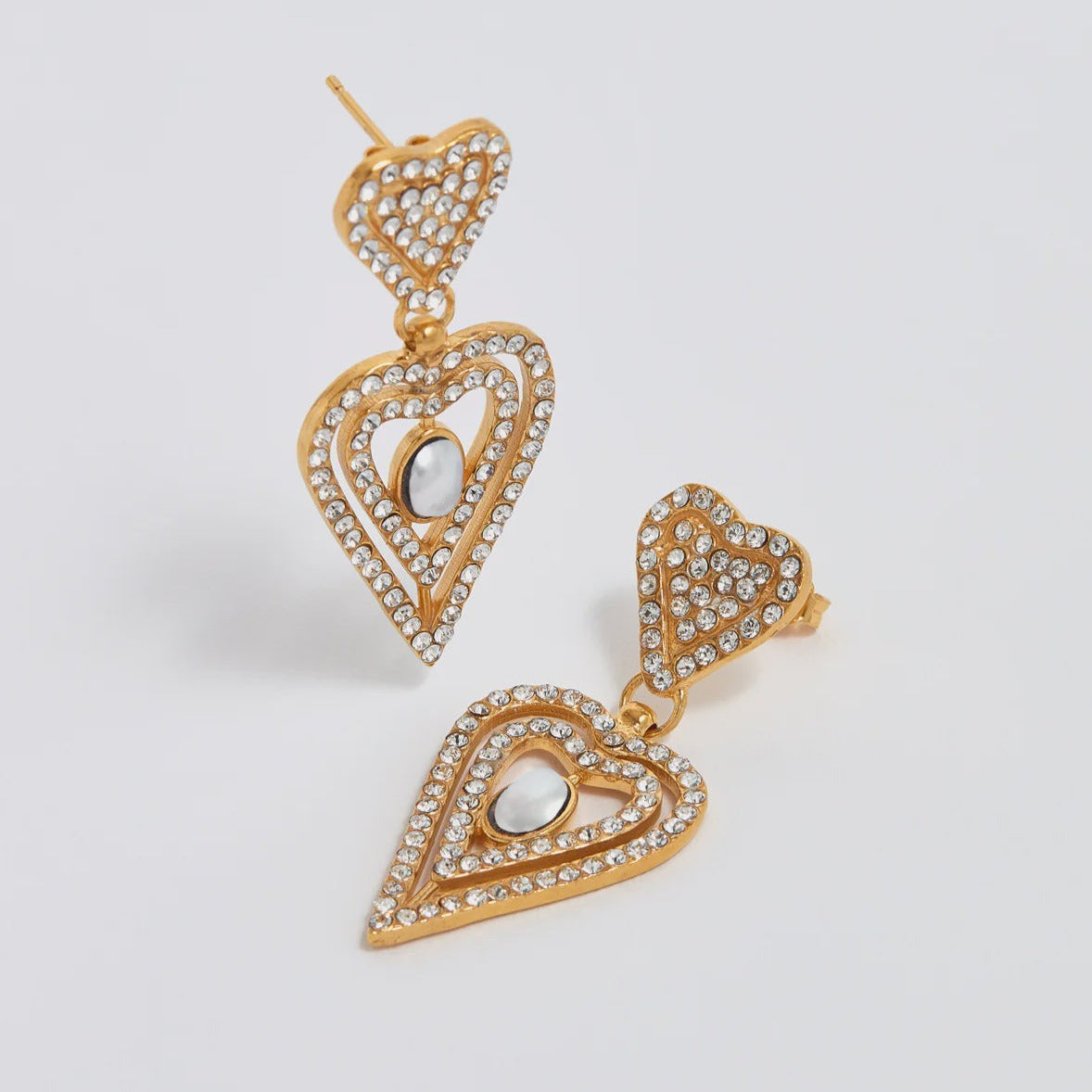 Soru shop heart earrings