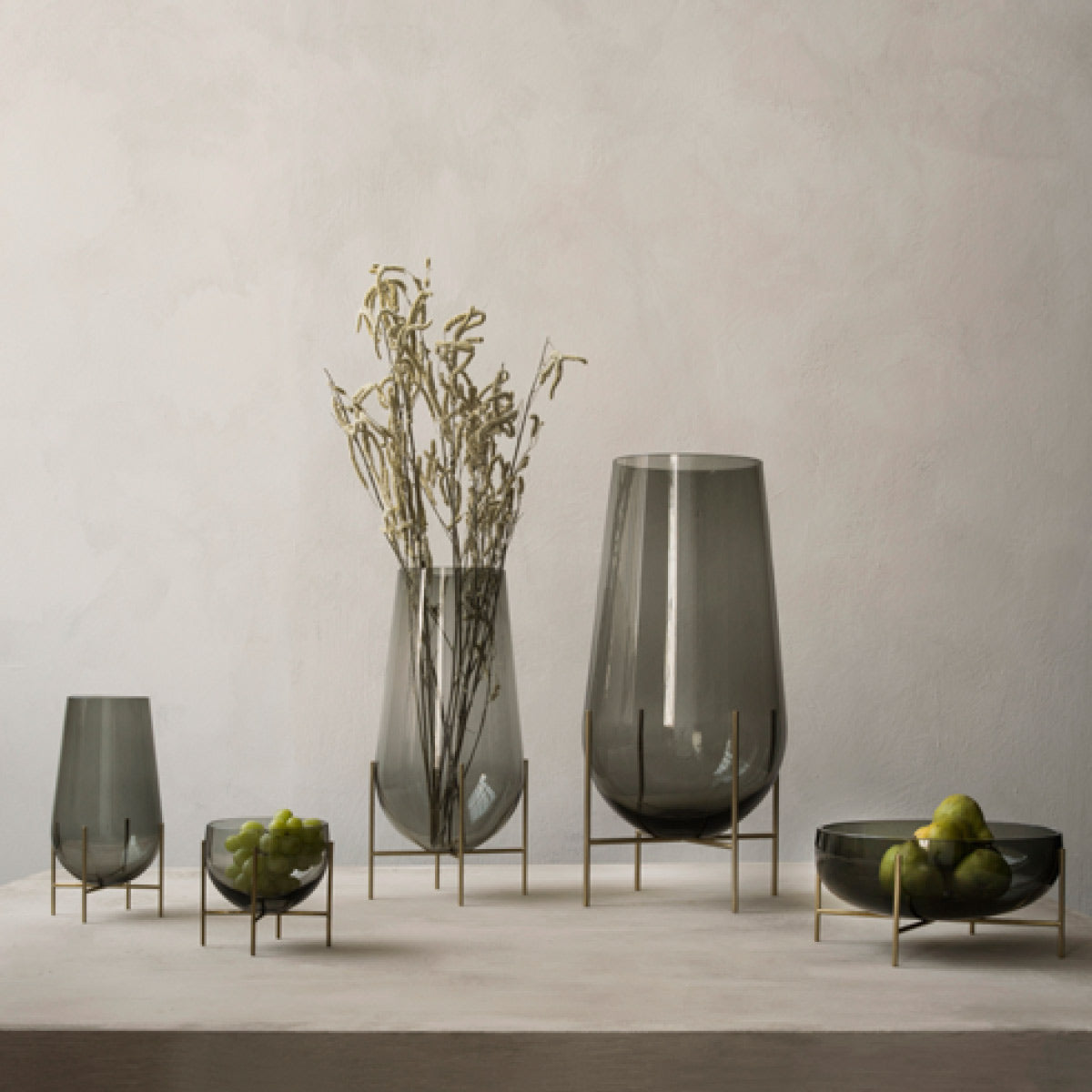 Menu, Echasse Vase, Medium, Smoke by Theresa Rand