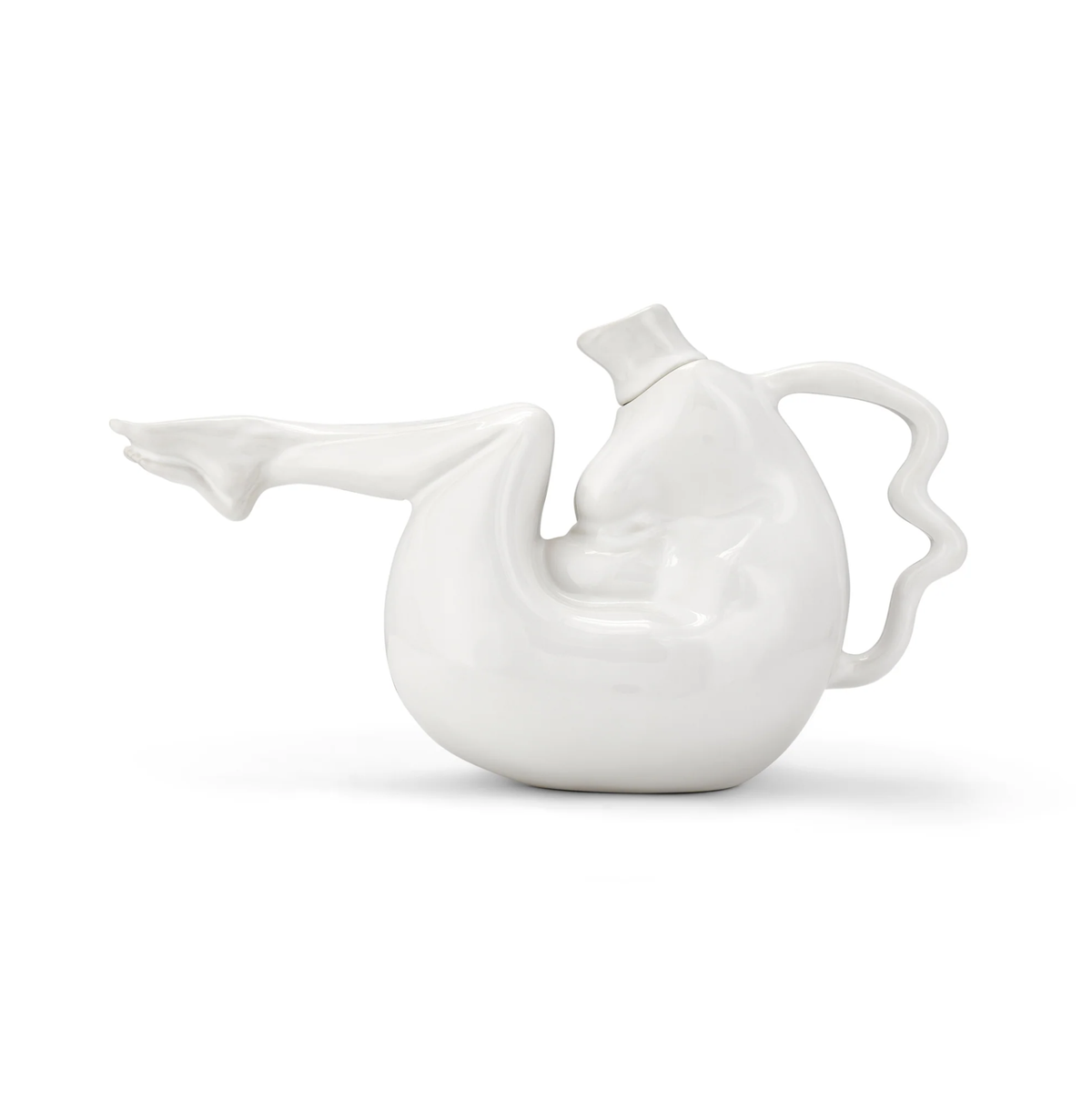 Tit-Tea Pot - White