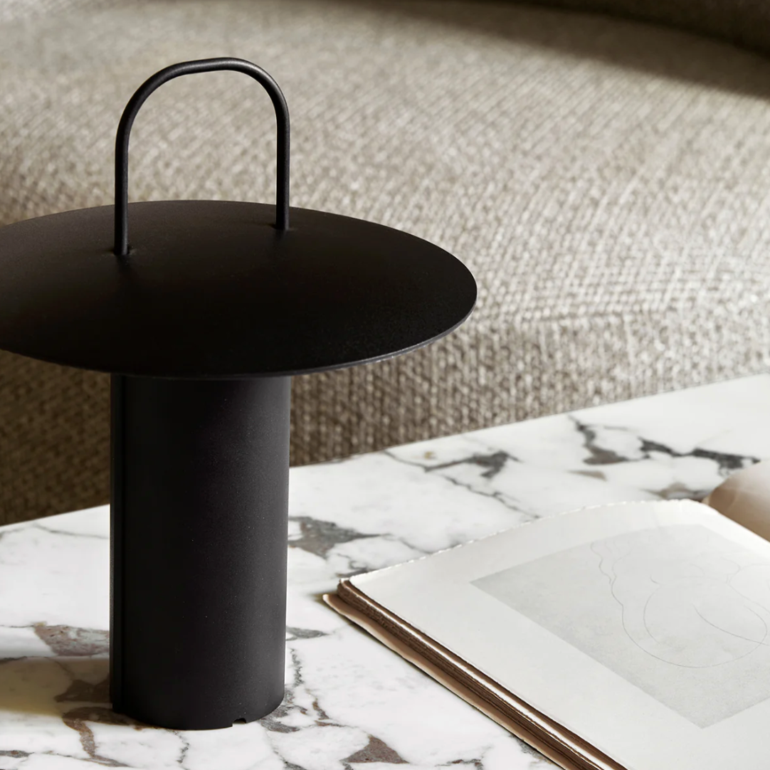 MENU Ray Table Lamp, Portable - Black