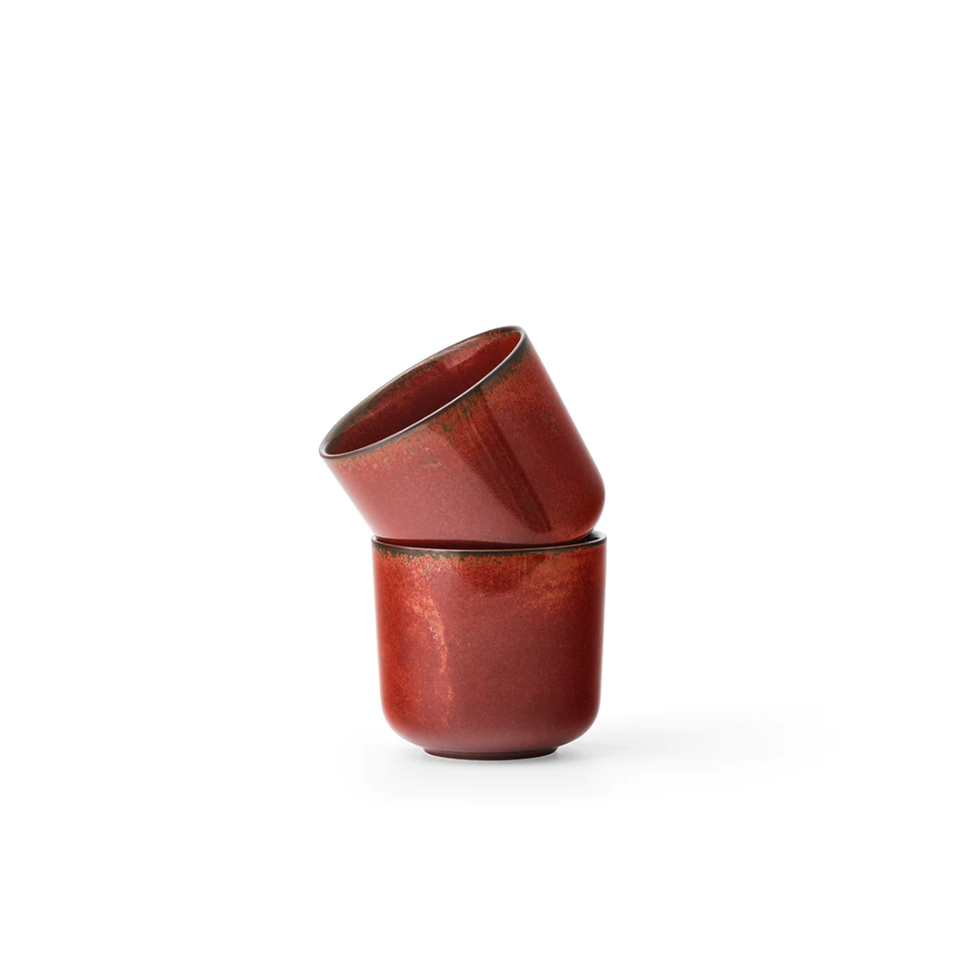 New Norm Dinnerware Cup - Red Glazed (set of 2)